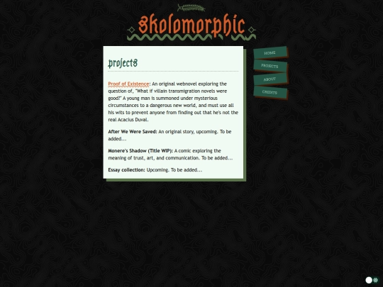 projects screenshot