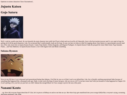 opinions screenshot