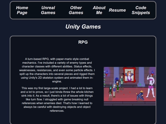 UnityPage screenshot