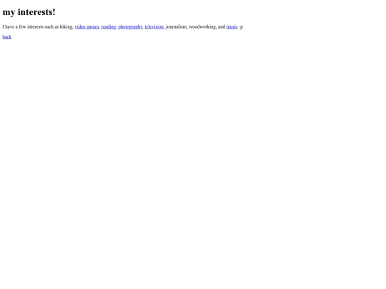 interests screenshot