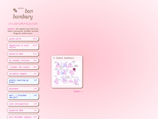 diary screenshot