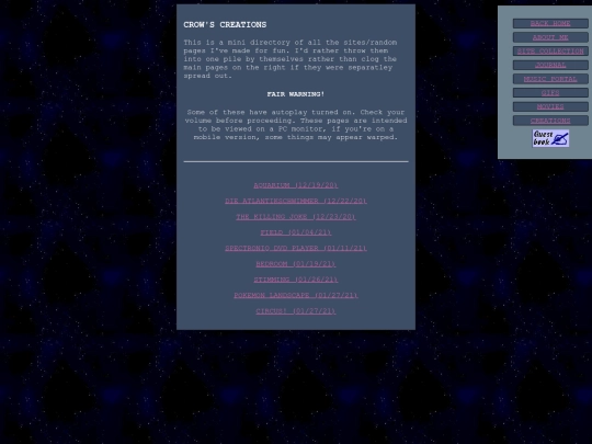 creations screenshot