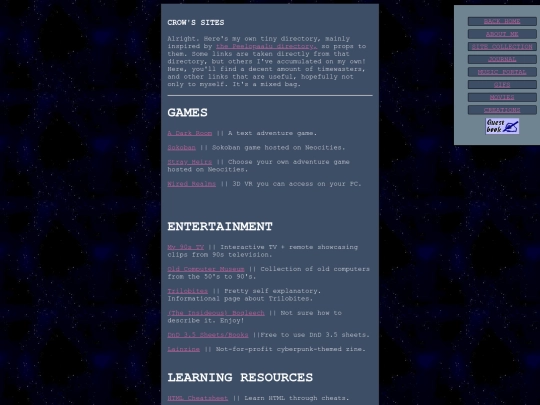 sites screenshot