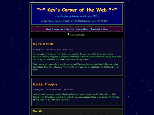 index screenshot
