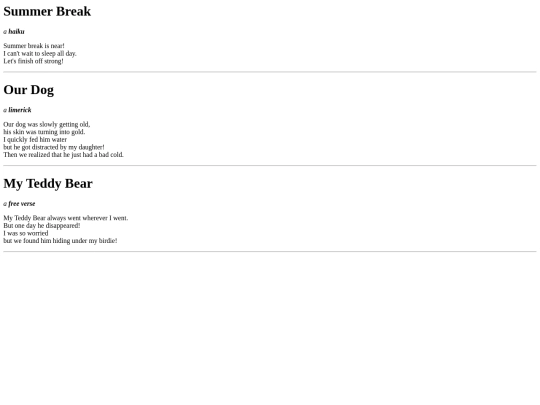 poem screenshot