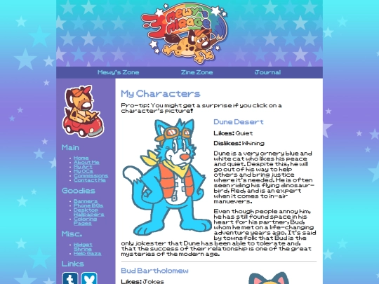 Characters screenshot