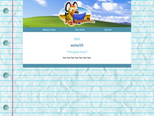 journal/entries/template screenshot