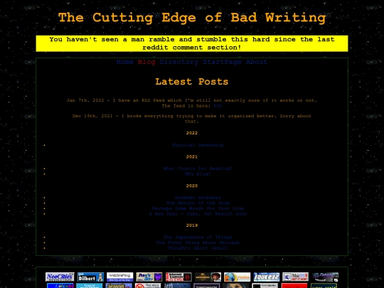 blog screenshot