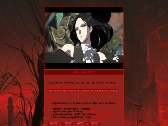 links screenshot