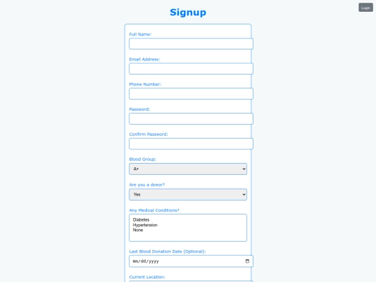 blood_donate/signup screenshot