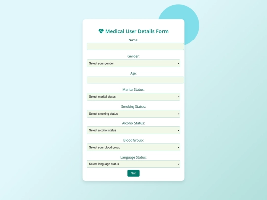 praysisapp/user_form screenshot