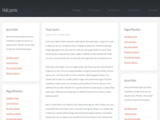 threecolumn screenshot