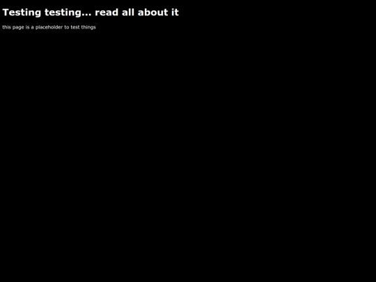 test screenshot