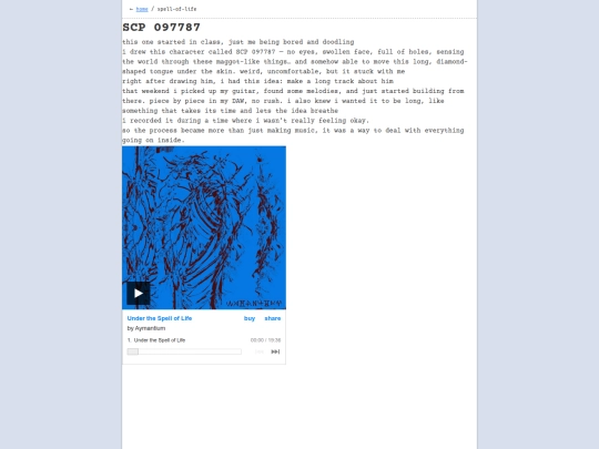 posts/spell-of-life screenshot