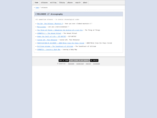 releases screenshot