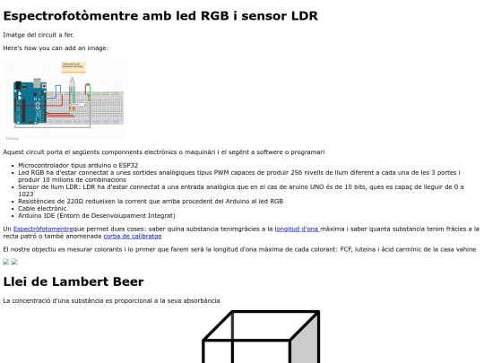 espectrofotometre screenshot