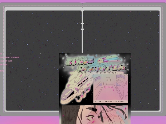 comic/spacedisaster/book screenshot