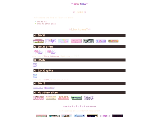 links screenshot