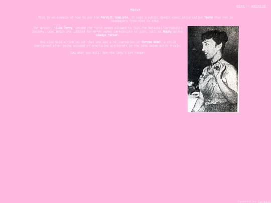 rarebit/about screenshot