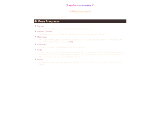 resources screenshot