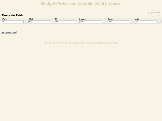 List of favorite cars/BudgetPeformance screenshot