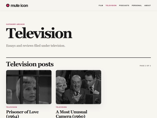 category/television/page/2 screenshot