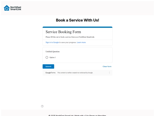 booking screenshot