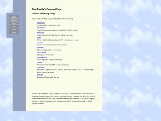 links screenshot