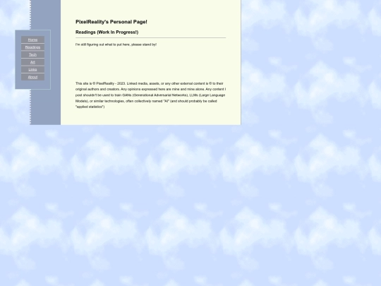 readings screenshot
