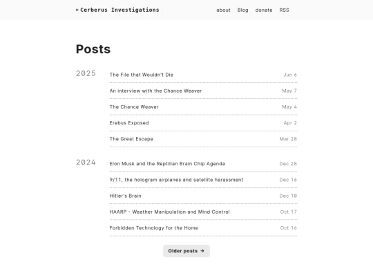 posts screenshot