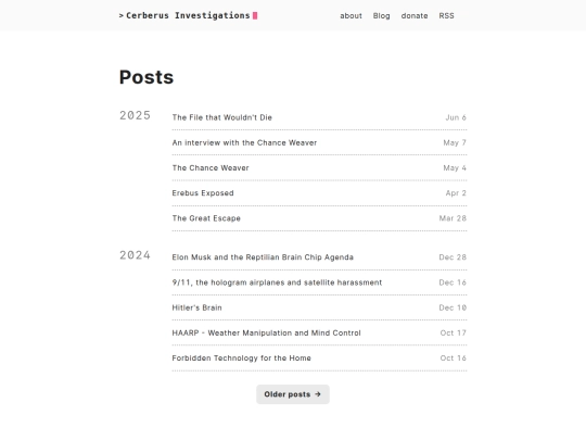 posts/page/1 screenshot