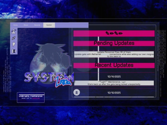 System screenshot