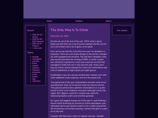 posts/2024-12-31-The-Only-Way-Is-To-Climb screenshot