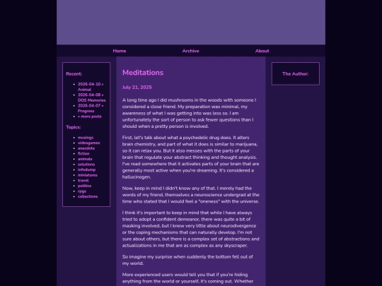 posts/2025-07-21-Meditations screenshot