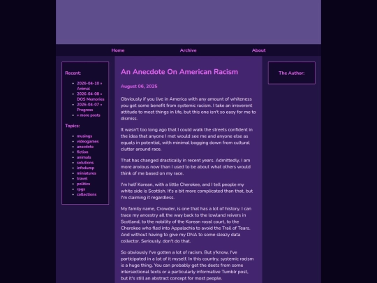 posts/2025-08-06-An-Anecdote-On-American-Racism screenshot