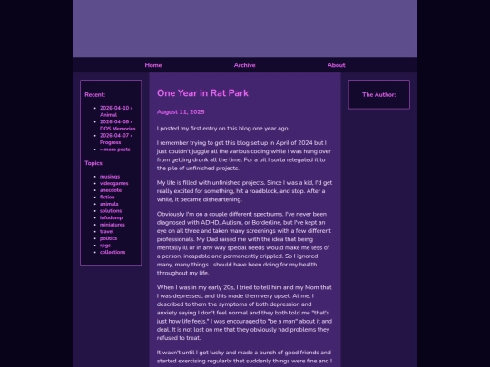 posts/2025-08-11-One-Year-in-Rat-Park screenshot