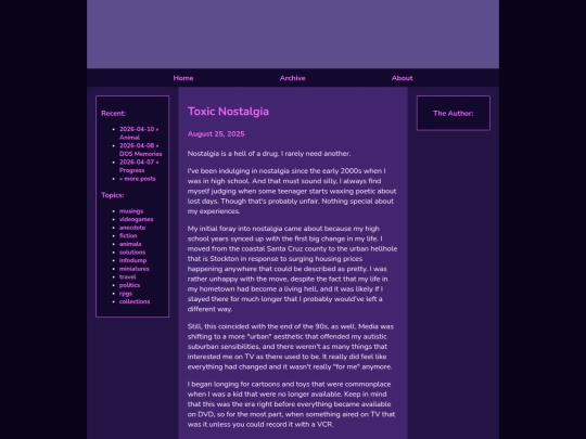 posts/2025-08-25-Toxic-Nostalgia screenshot