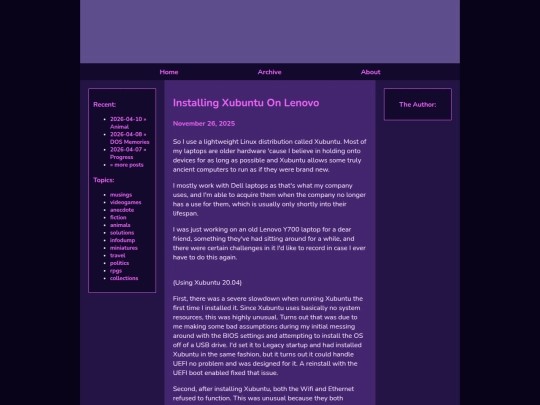 posts/2025-11-26-Installing-Xubuntu-On-Lenovo screenshot