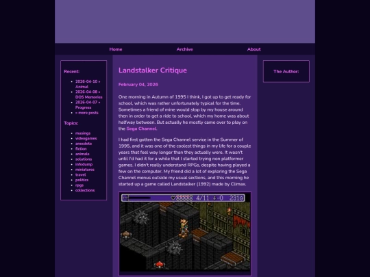 posts/2026-02-04-Landstalker-Critique screenshot