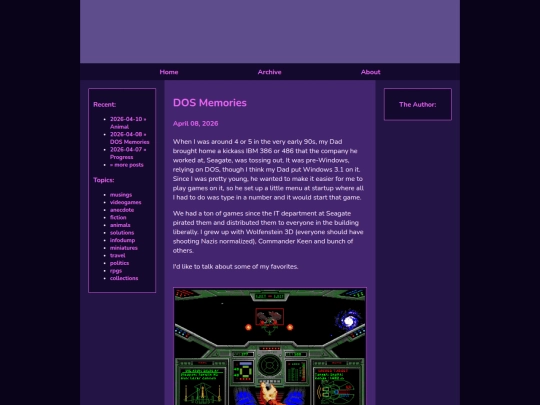 posts/2026-04-08-DOS-Memories screenshot