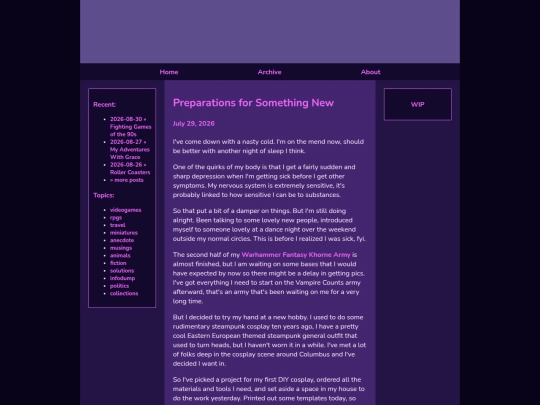 posts/2026-07-29-Preparations-for-Something-New screenshot