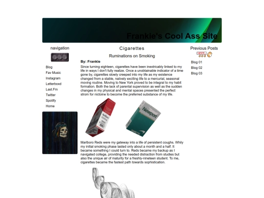 blog screenshot