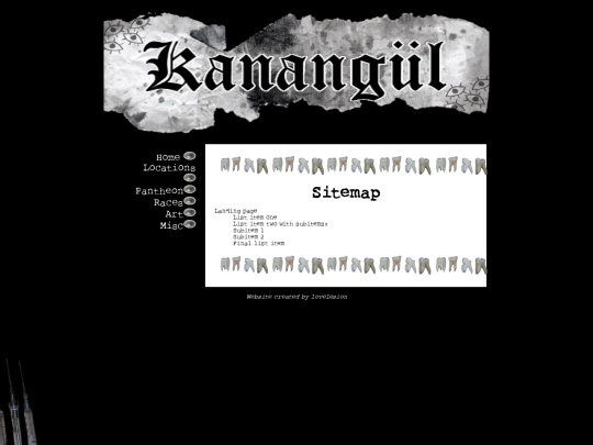 sitemap screenshot