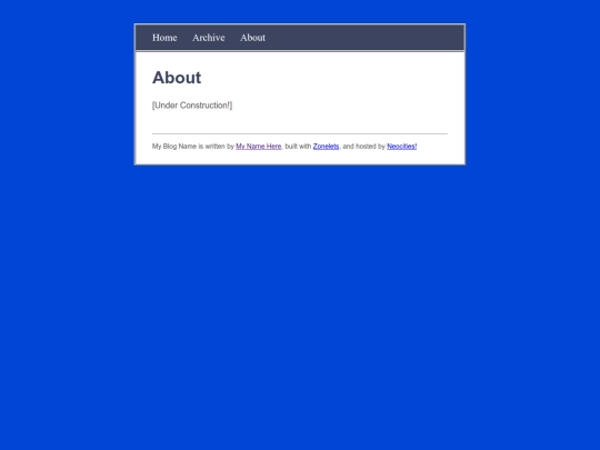 Blog/about screenshot