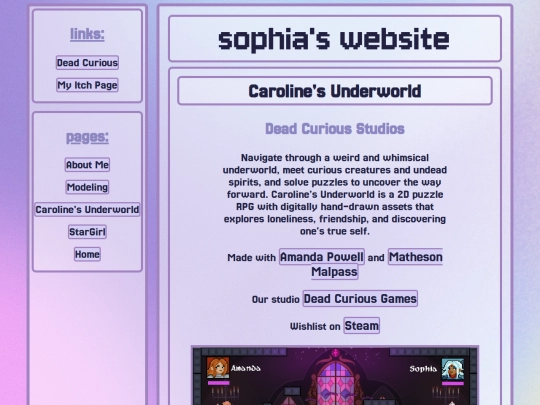 carolinesunderworld screenshot