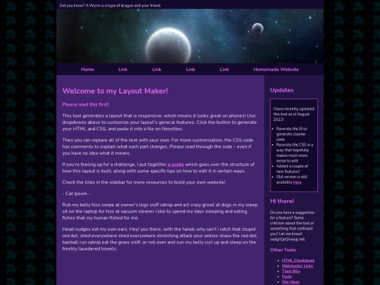 homepage screenshot