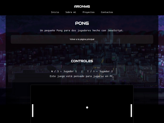 pong screenshot