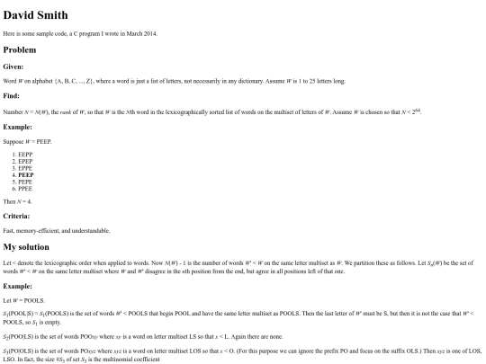 coderank screenshot