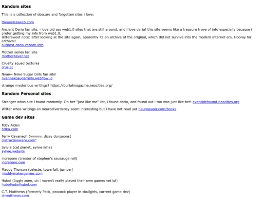 sites screenshot