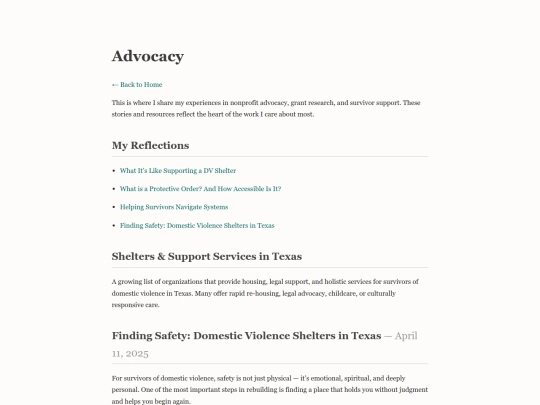 advocacy screenshot